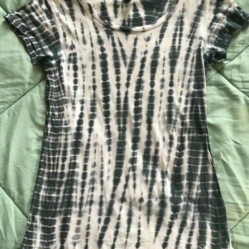 Women Short-sleeve Navy/White Tie Dye - Medium
